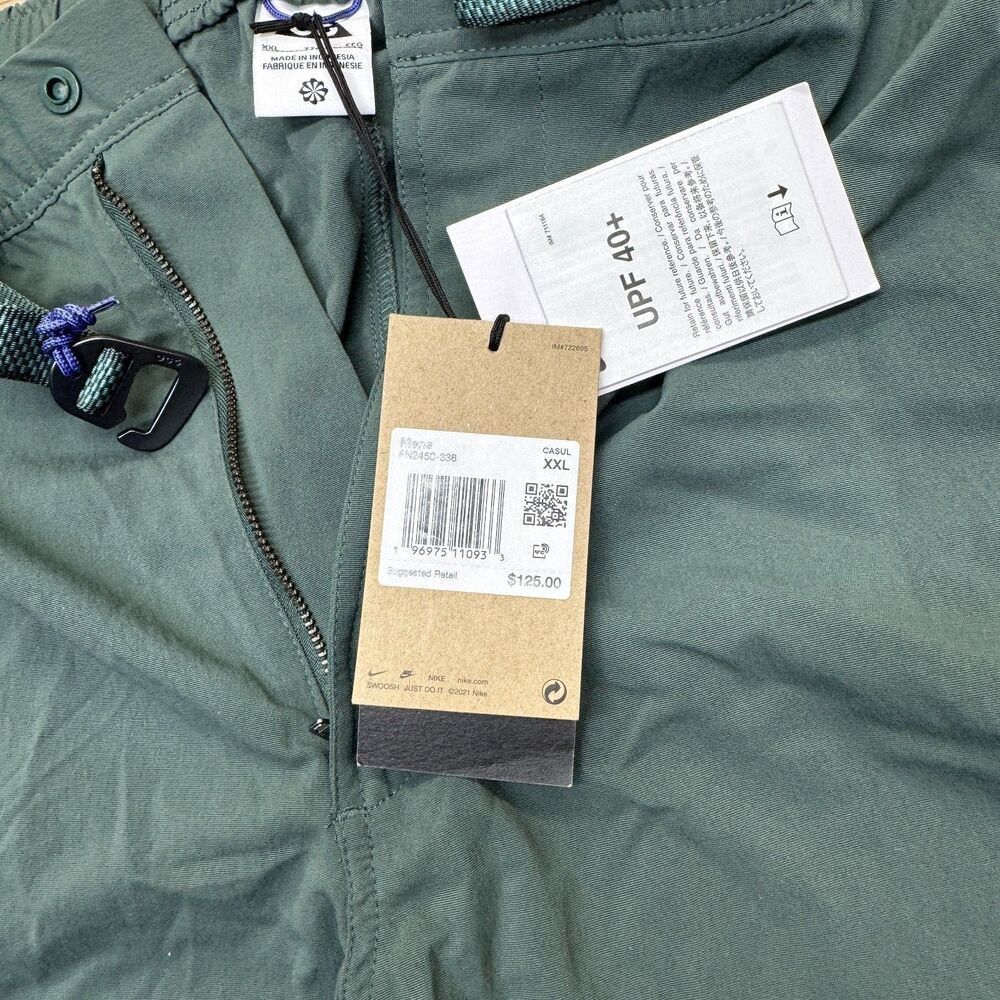 NEW Nike ACG Repel UV Green Hiking Hike Pants Sz 2XL FN2450-338 - Picture 8 of 16